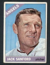 1966 Topps #23 Jack Sanford VG/VGEX Angels 35629 