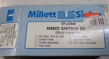 New Millett ShurShot ribbed shotgun sight, rear only, adj. + instructions  #1191