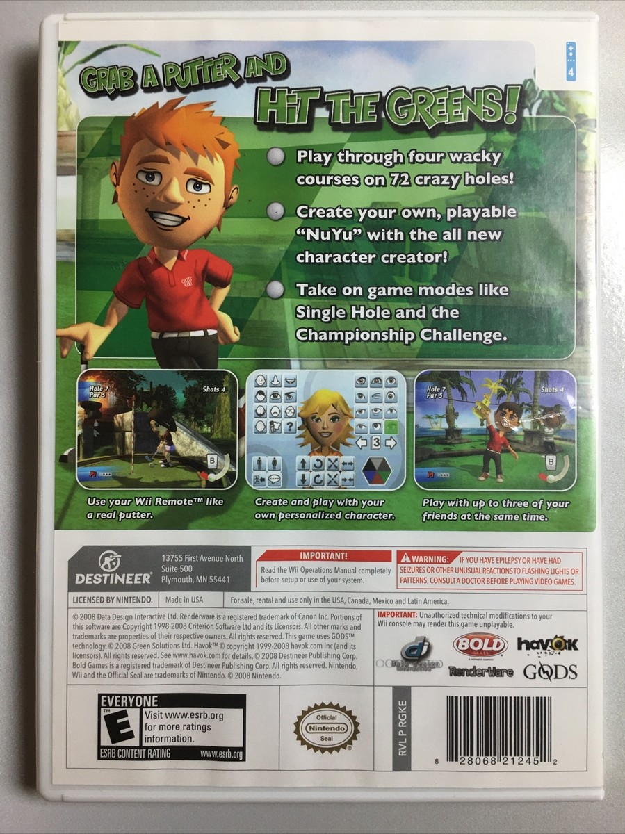 その他 CRAZY GOLF Kidz Sports: Crazy Golf CIB Tested (Nintendo Wii, 2008