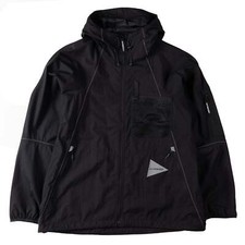 And Wander Breath Rip Hoodie Black