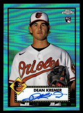 Dean Kremer 2021 Topps Chrome Platinum Auto Aqua Refractor 067/150 #PA-DK