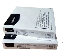 Amazon Basics Multipurpose Copy Paper, 8.5 x 11 Inch 20Lb Paper - 2 Reams 1000