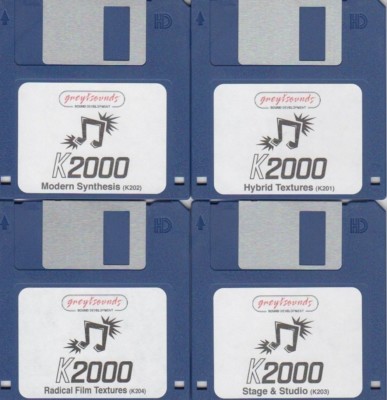 Kurzweil K2000 synth patches - 4 Floppy Disk Set