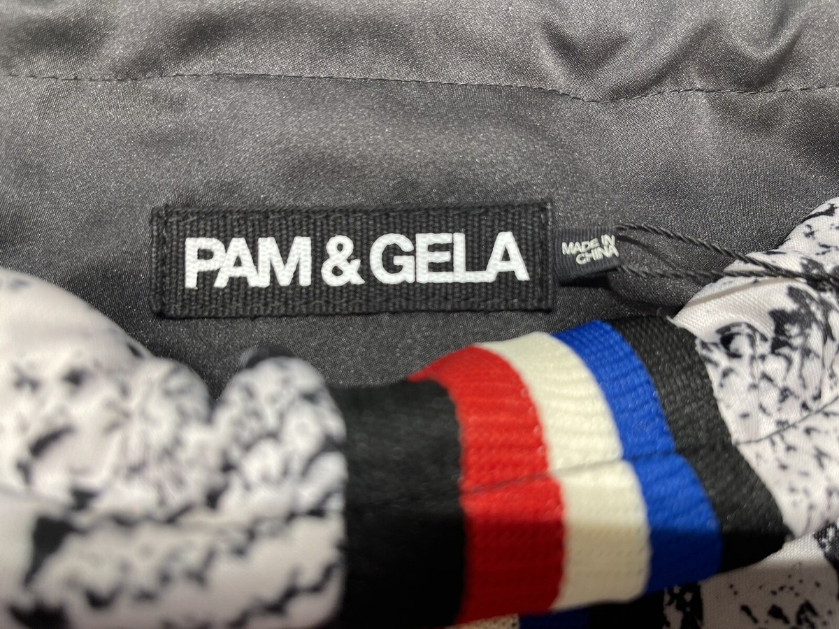 Pam & Gela NEW Neiman Marcus Snake Print Sack Pack Bag - NWT 