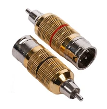 CARDAS AUDIO Clear CGA, Male XLR to Male RCA Adapter Plugs, MXLR-MRCA (Pair)