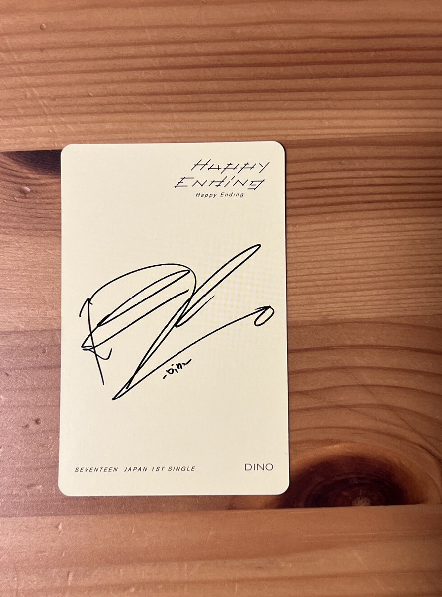 Seventeen Happy Ending Japan 1st Single Photocard (DINO) | eBay