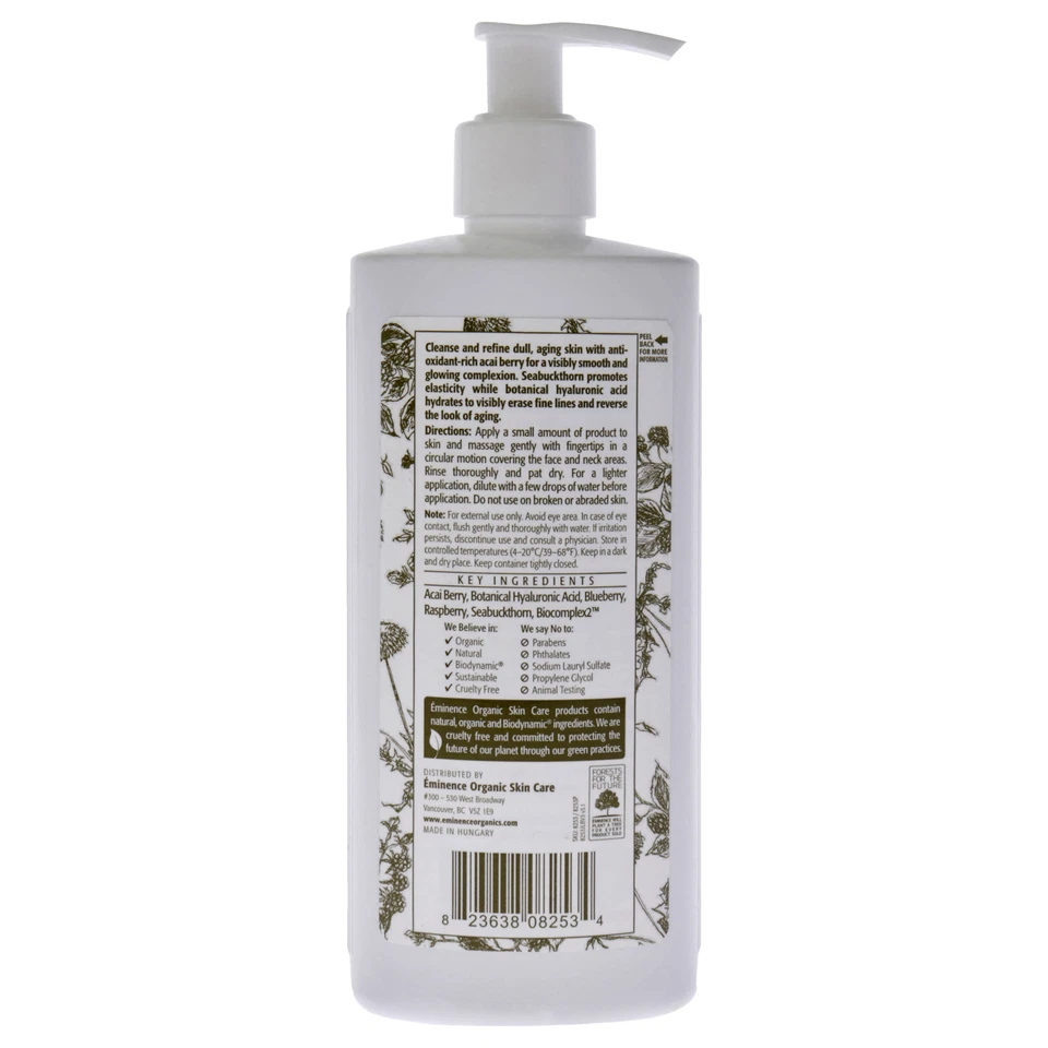 Limpiador de acai de piel firme de Eminence para unisex - Limpiador de 8,4 oz Foto 2 de 3