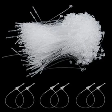 2000 Pcs 5" Plastic Fastener Hang Tag Snap Lock Pin Security Loop for Price Tag