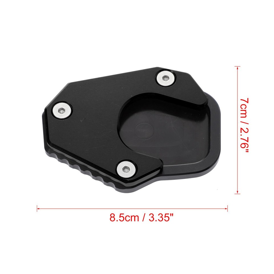 Motorcycle Kickstand Extension Side Stand Support Pad Black for Honda