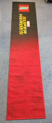 Lego Display Flag Cloth Marvel Super Heros RARE Banner Werbe Comic Display