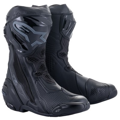 Alpinestars Supertech R Boots black black Gr. 48 Motorradstiefel Racing Stiefel
