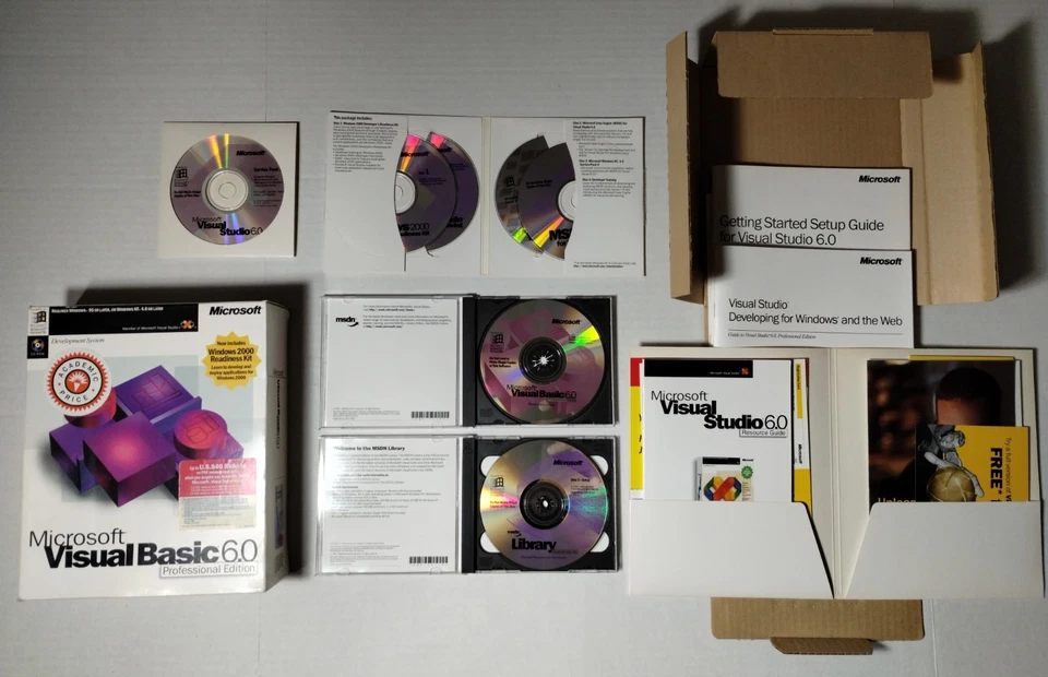 Microsoft Visual Basic Professional Edition Pro 6 203-00769 Free Shipping - Image 3 of 4