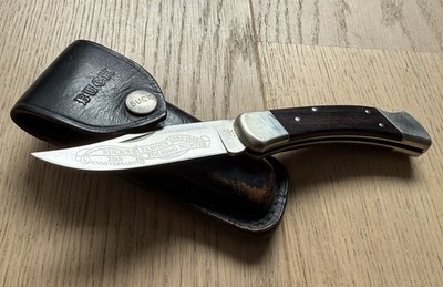 Vintage Buck 110 USA 25 Years Anniversary Model 1963-1988 with Leather Sheath