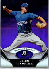 Allen Webster #BPP68 2011 Bowman Platinum Prospects Los Angeles Dodgers