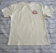 Rhude Men s T Shirt Monaco 22 Small Cream Bei...