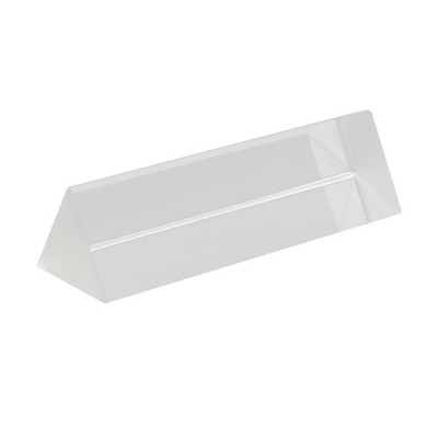 New 9cm Optical Glass Triple Triangular Prism Physics Teaching Light Spectrum A