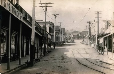 Main Street Grass Valley CA Mitchell California RPPC Photo Postcard COPY