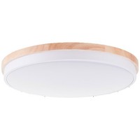Brilliant Deckenleuchte Baarlo 52Cm Metall Holz Kunststoff Matt Weiß Led