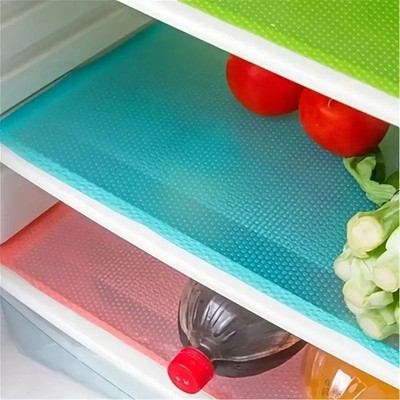 4 wasserdichte waschbare EVA Kühlschrankeinlage Matten Regal Schublade Küche Pad UK