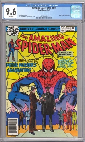 Amazing Spider-Man #185 CGC 9.6 - Peter's Graduation plus White Dragon