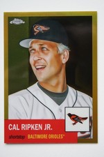 Cal Ripken Jr. 2022 Topps Chrome Platinum Anniversary Gold Refractor #'d 41/50