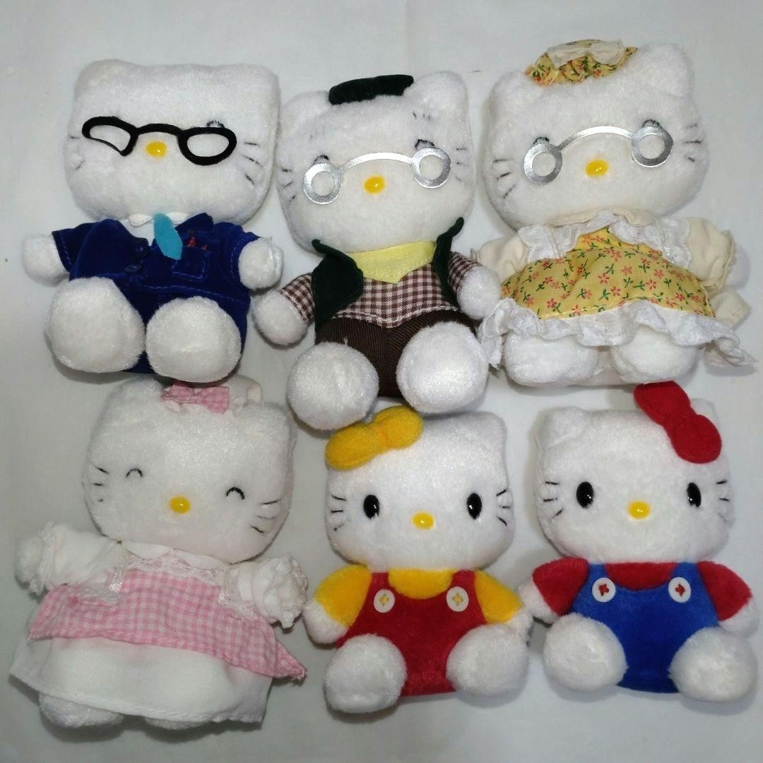 Hello Kitty Family 25th Anniversary Plush Pouch Set from jp
