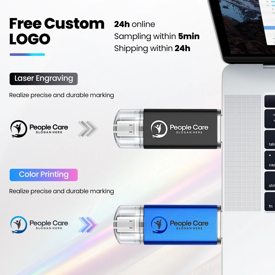 USB-C Flash Drive TYPE-C Memory Stick Drives Storage 128GB  64GB 32G 16G 8G 4G - Image 2 of 4