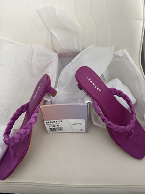 NEW! Lisa Vicky Beauty Heeled Flip Flop Size 7  1/2