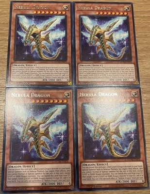 4x Nebula Dragon MZTM-EN078 Maze of the Master 1st Edition