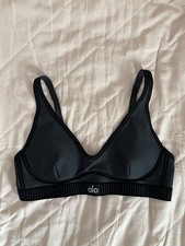 Alo Yoga Airlift Line Up Bra Black, Size Small