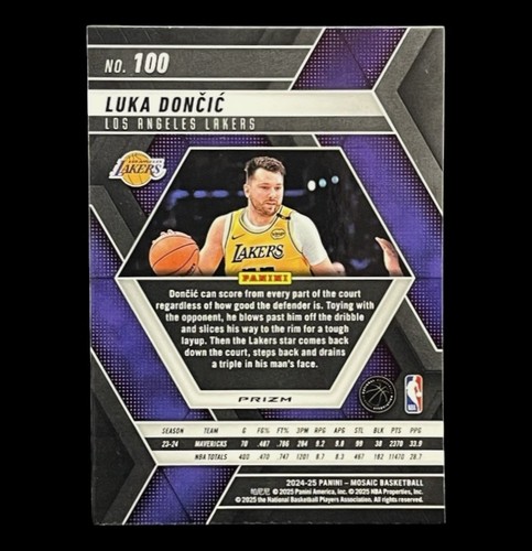 LUKA DONCIC BLUE EXPLOSIVE REFRACTOR HOLO PRIZM Non Auto - Los Angeles LAKERS - Picture 5 of 6