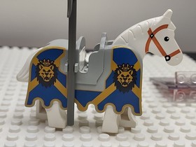 Lego Knights Kingdom I: King Leo W/ Horse Crown Window 6098 6091 cas035 cas037