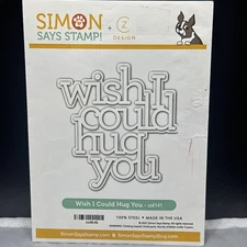 Simon Says Stamp Die Set Wish I could hug you czd141 cz designs retails $24.99