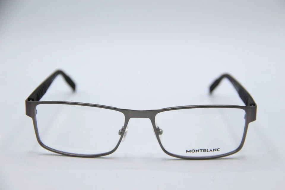 NUEVAS GAFAS MONT BLANC MB 0210O 002 NEGRAS CON MONTURAS AUTÉNTICAS 56-17 Foto 2 de 4