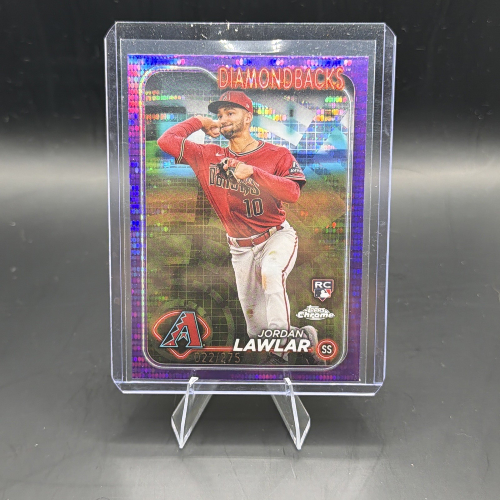 2024 Topps Chrome - Jordan Lawlar #229 Purple Sonar Refractor /275 (RC)