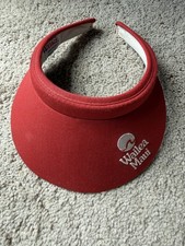 Vintage Wailea Maui Hawaii Red Visor Hat Texace USA Made Golf Tennis Sun Cap