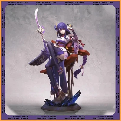 Genshin Impact Figur Raiden Shogun Beelzebul Anime PVC Statue Modell Sammlung De