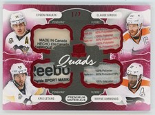 2016-17 Upper Deck The Cup Quad Tag Malkin/Letang/Giroux/Simmonds 1/2 C4-PEN