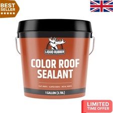 Medium Brown Waterproof Sealant - 1 Gallon Multi-Surface Paint for Outdoor Use