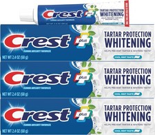 Crest Tartar Protection Anticavity Toothpaste with Fluoride 2.4oz Pack of 3