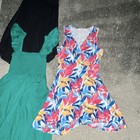 LOFT Mixed Clothing Lot Black Cami, Denim Overalls, Dresses & Tops Floral — photo 4