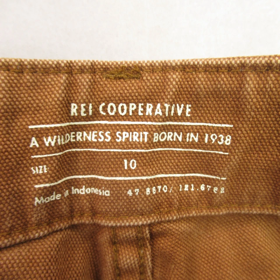 REI Jeans Womens 10 Chino Outdoors Pockets Lightweight Straight Leg Brown - Image 3 of 4