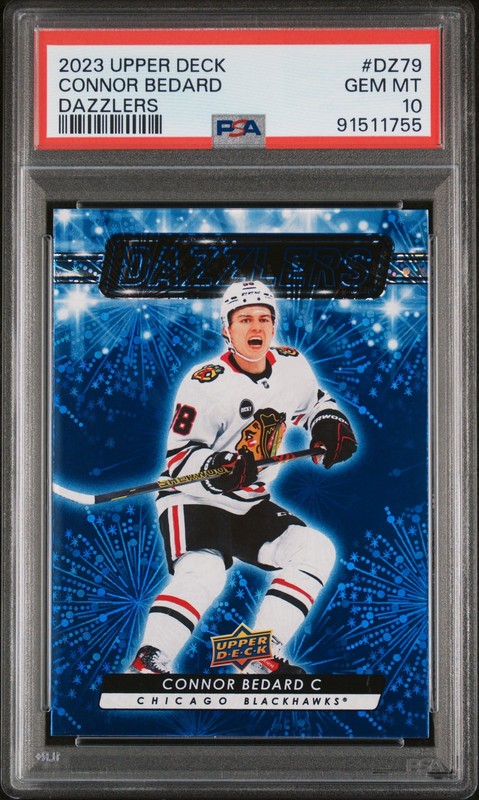 2023 UD DAZZLERS #DZ79 CONNOR BEDARD ROOKIE RC PSA 10