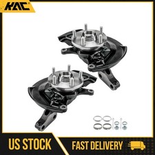 Pair Front Steering Knuckle Wheel Hub Bearing Fit For 1997-2001 Toyota Camry