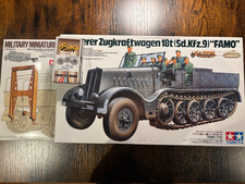 Tamiya 1:35 35243 35239 Schwerer Zugkraftwagen 18t Sd.Kfz.9 Famo & Resin Reifen