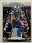 2025 Panini Black Jahmyr Gibbs Starlight Materials Gold Prizm Patch 08/10 Lions