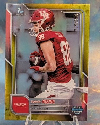 2025 Bowman University Chrome - Tanner Koziol #154 Yellow Refractor /350 (RC)
