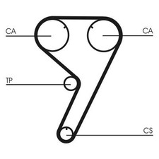 Zahnriemen für FIAT LANCIA CROMA TEMPRA S.W. TIPO DEDRA SW DELTA I II PRISMA