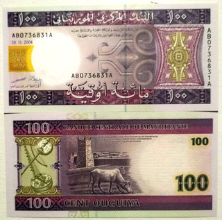 Billet MAURITANIE / MAURITANIA 100 OUGUIYA 2004 P 10a NEUF UNC