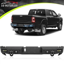 For Ram 2500 3500 2019-2025 Rear Bumper License Plate Lights & W/ Sensor Holes